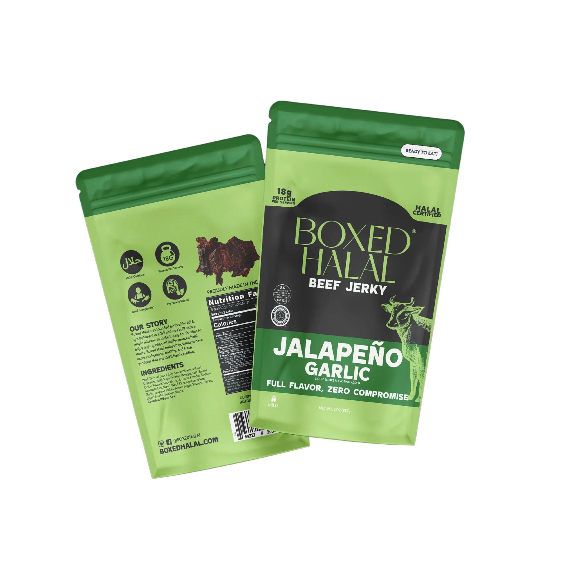 BOXED HALAL BEEF JERKY JALAPENO GARLIC 3 OZ - Image 3