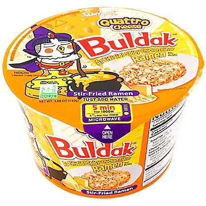 BULDAK RAMEN QUATTRO CHEESE BOWL 3.88 OZ