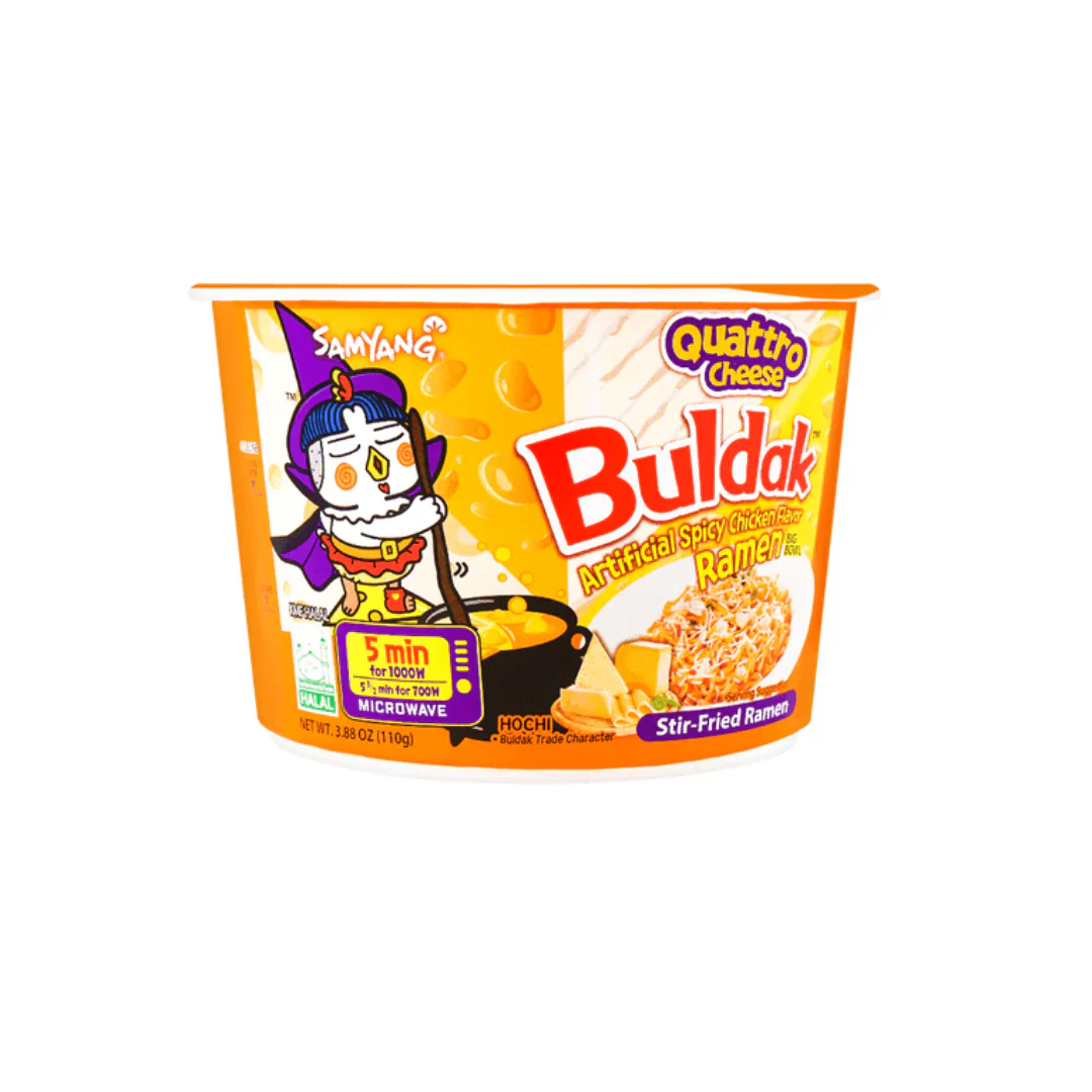 BULDAK RAMEN QUATTRO CHEESE BOWL 3.88 OZ - Image 3