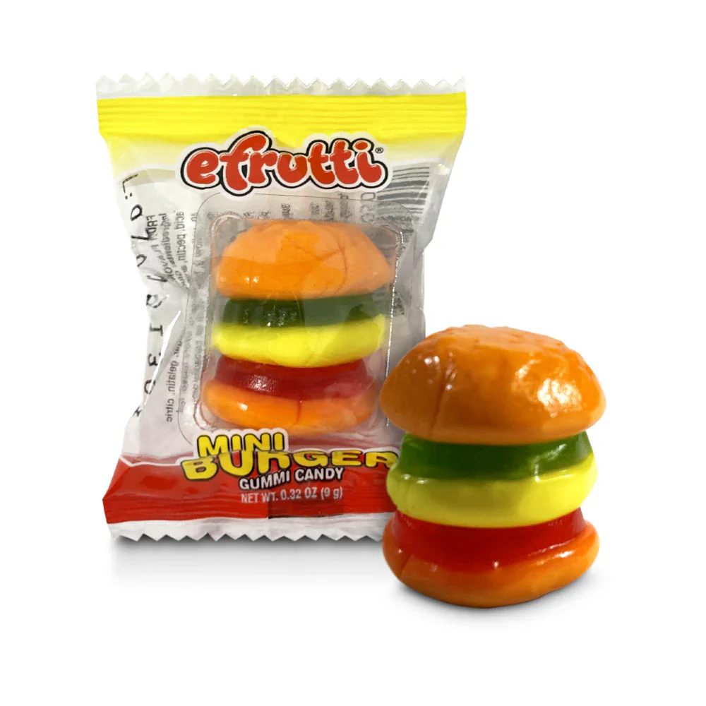 EFRUTTI MINI BURGER GUMMI CANDY 9g - Image 3