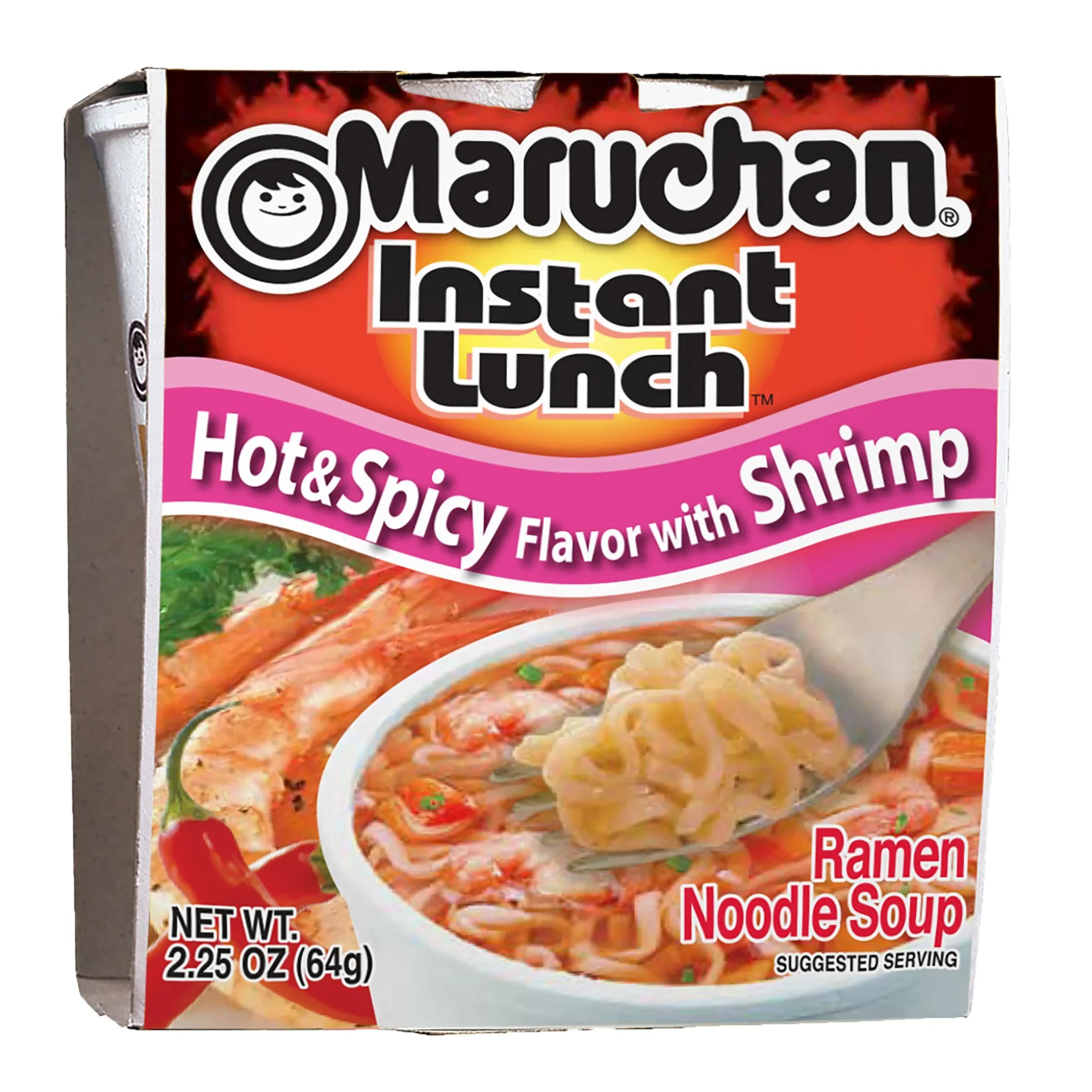 MARUCHAN INSTANT LUNCH HOT & SPICY SHRIMP FLAVOR - Image 2