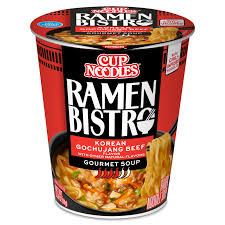 NISSIN CUP RAMEN BISTRO SICHUAN GARLIC CHICKEN 3.1 OZ