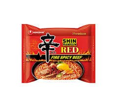 NONGSHIM SHIN RAMYUN RED FIERY SPICY BEEF 4.4 OZ - Image 2