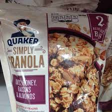 QUAKER SIMPLY GRANOLA OATS, HONEY, RAISINS & ALMONDS 34,5 OZ - Image 2