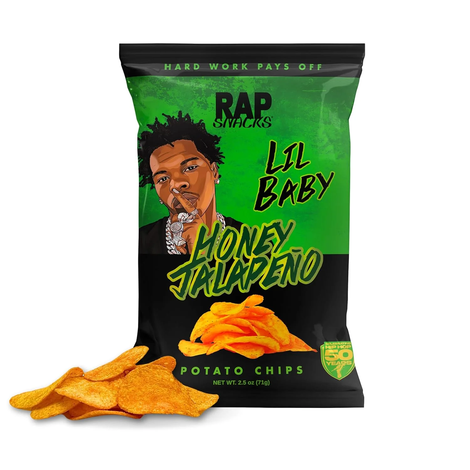 RAP SNACK LIL BABY HONEY JALAPENO CHIPS 2.5 OZ - Image 3