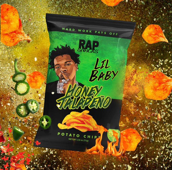 RAP SNACK LIL BABY HONEY JALAPENO CHIPS 2.5 OZ - Image 4