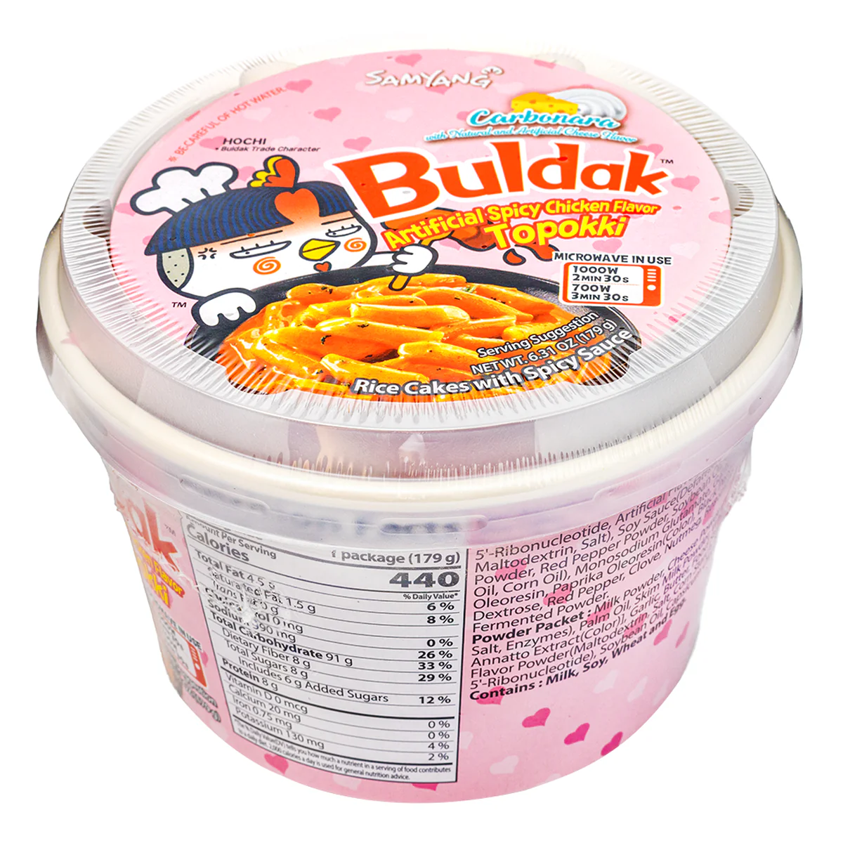 SAMYANG BULDAK CARBONARA TOPOKKI 6.31 OZ - Image 2
