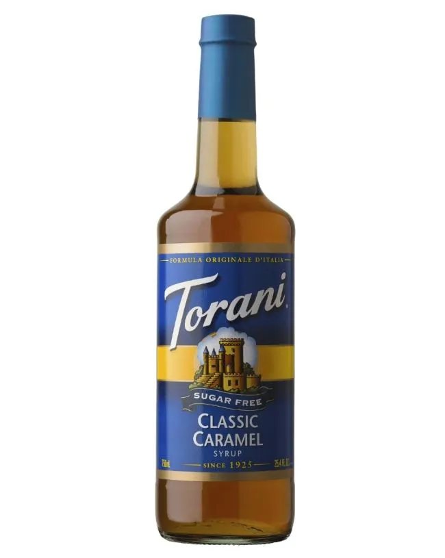 TORANI SUGAR FREE CLASSIC CARAMEL SYRUP 12.7 FL OZ - Image 3