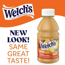 WELCH'S 100% JUICE ORANGE PINEAPPLE APPLE JUICE 10 OZ
